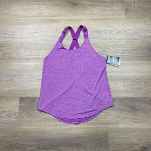 Nike Tank Top Womens Small Purple Gym Active Training Lightweight Logo